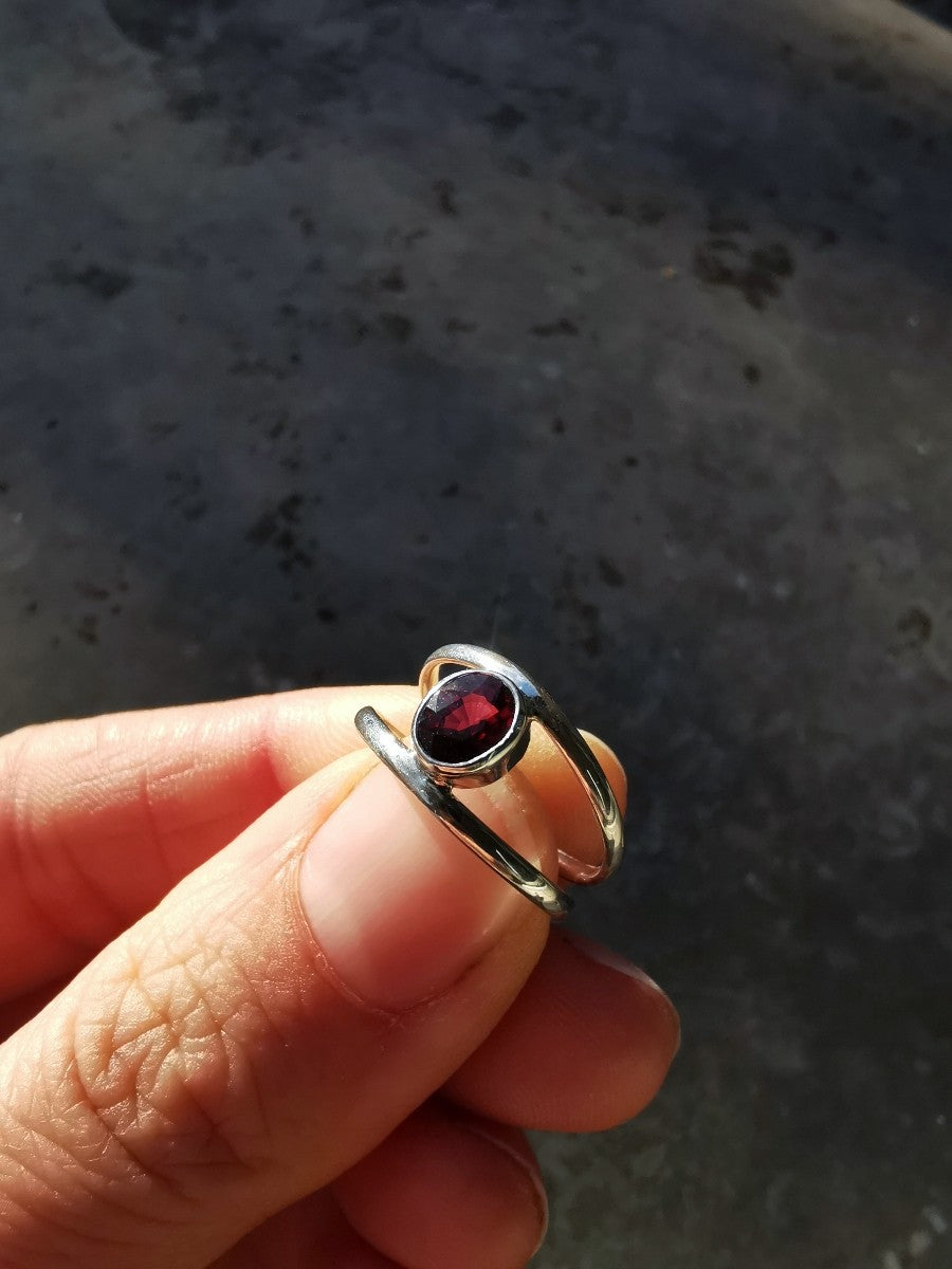 bague artisanale en argent 925 fabriquée à Paris marque PROMISES