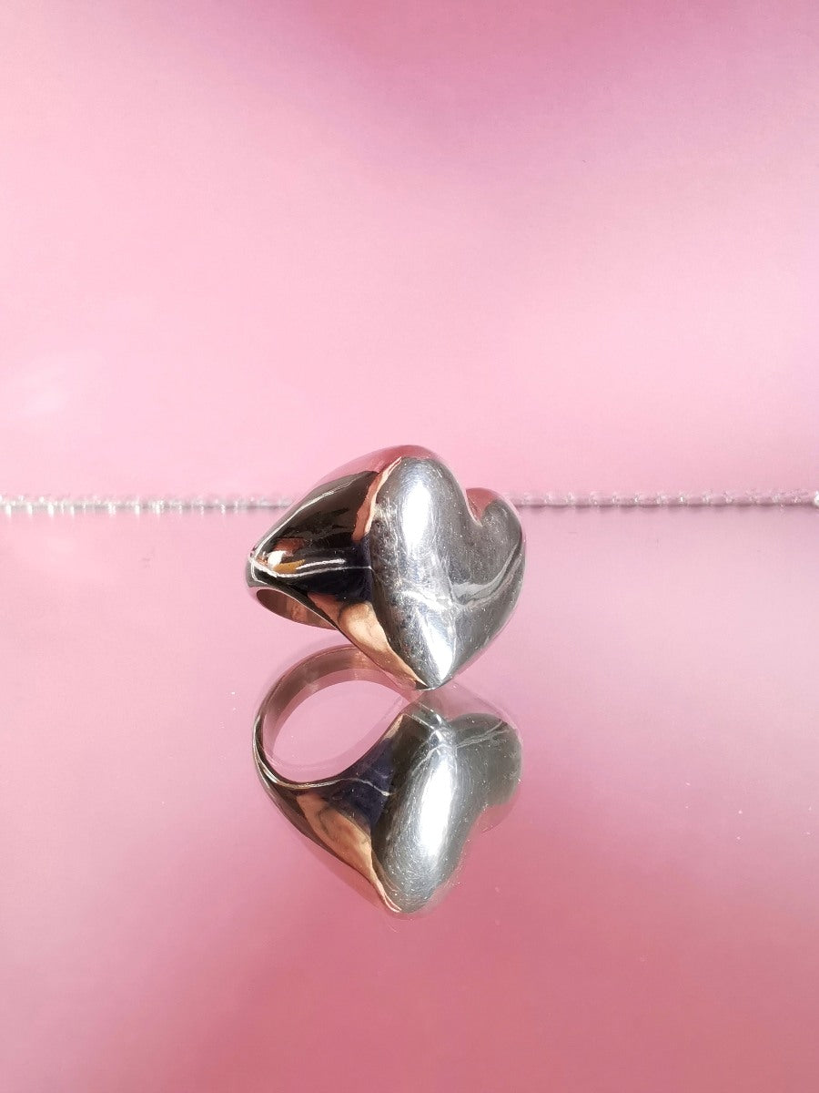 bague coeur musicale fabriquée à Paris, bague originale marque PROMISES