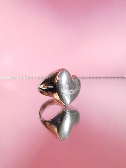 bague coeur musicale fabriquée à Paris, bague originale marque PROMISES